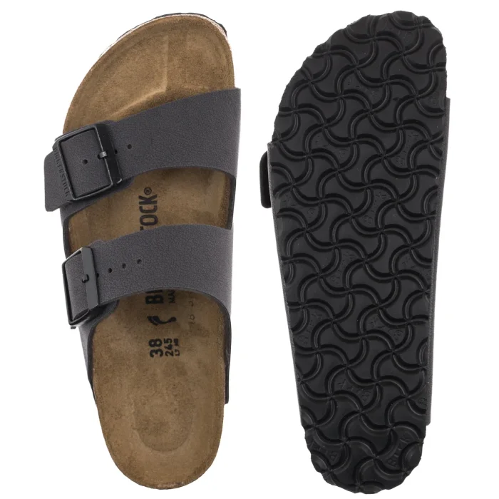 Klapki Birkenstock Arizona BS Velvet Gray/Black Buckles 1032023 – zdjęcie 5