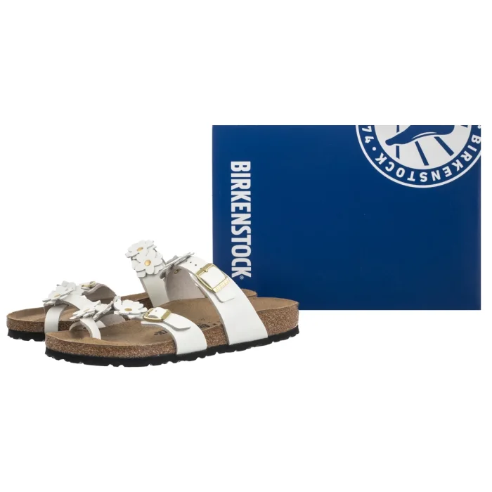 Japonki Birkenstock Mayari Flower Embellishment White 1032060 – zdjęcie 6