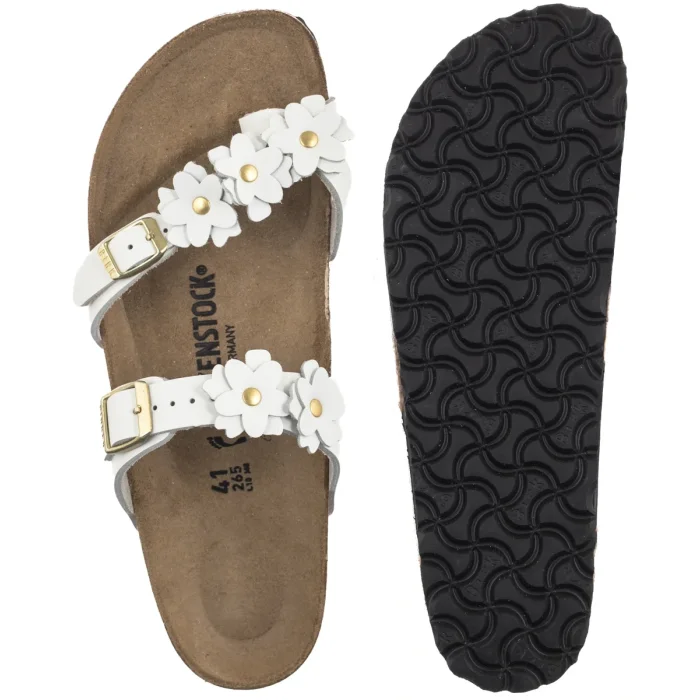 Japonki Birkenstock Mayari Flower Embellishment White 1032060 – zdjęcie 5