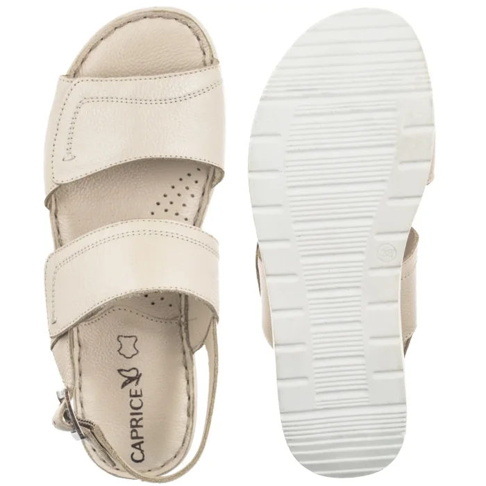 Sandały Caprice Beżowe 9-28153-42 119 Pearl Nappa – zdjęcie 5