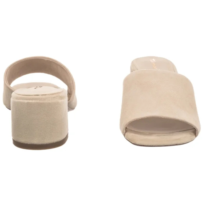 Klapki Tamaris Beżowe 1-27204-42 233 Nude Suede – zdjęcie 4