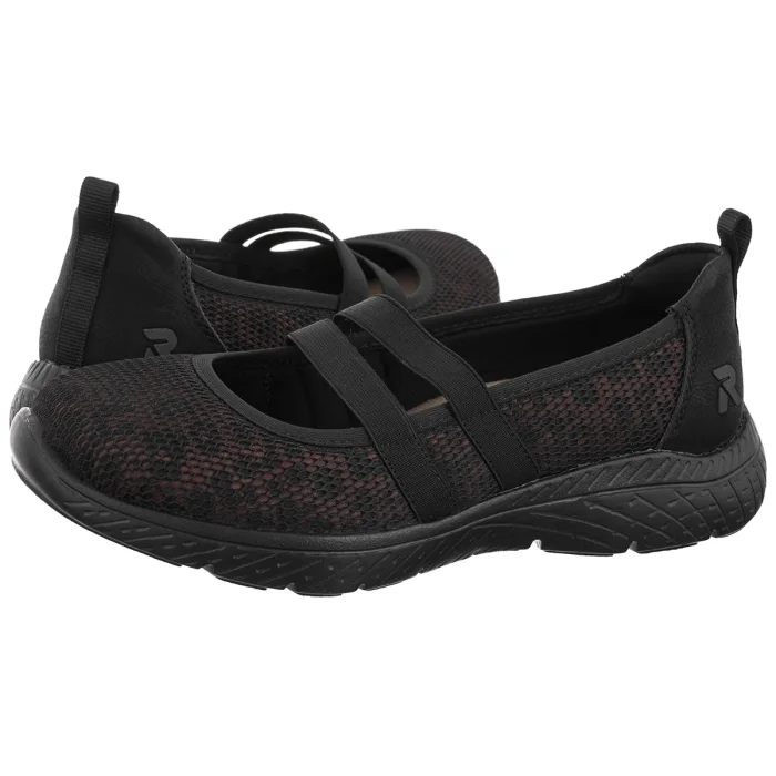 Baleriny Rieker Czarne M5075-00 Black – zdjęcie 1