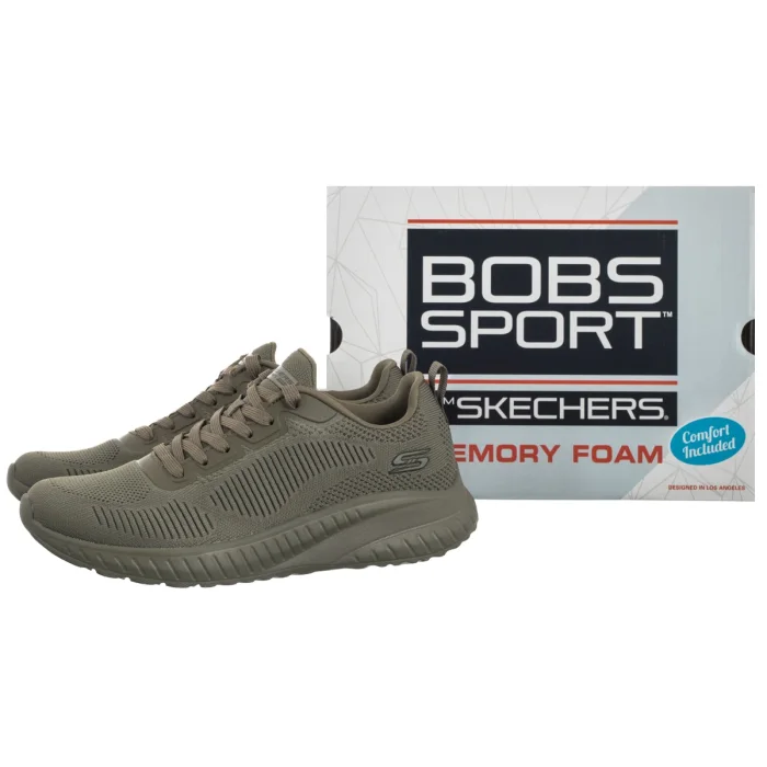 Buty Sportowe Skechers Bobs Squad Chaos - Face Off Olive 117209/OLV – zdjęcie 6