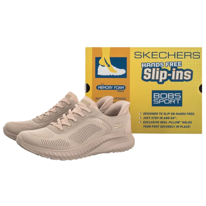 Buty Sportowe Skechers Bobs Squad Chaos Current Muse Natural 117497/NAT – zdjęcie 6