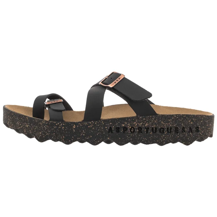 Japonki Asportuguesas Capri L Eco Nubuck Black P018331000 – zdjęcie 2