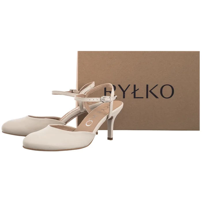 Czółenka Ryłko Kremowe H7EU8_T_ _2TS – zdjęcie 6