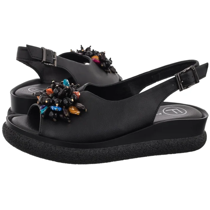 Sandały Filippo Czarne DS6983/26 BK – zdjęcie 1