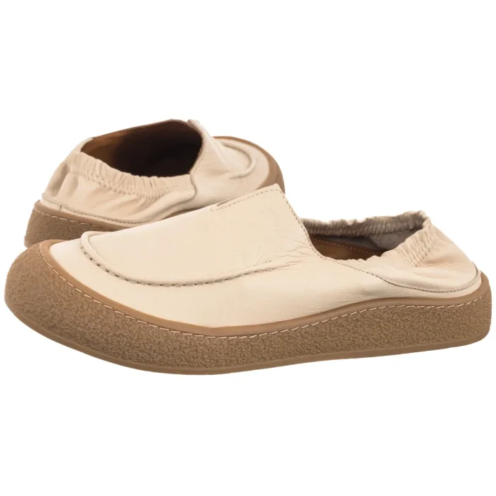 Półbuty Nepeke Adil Beige Leather  – zdjęcie 1