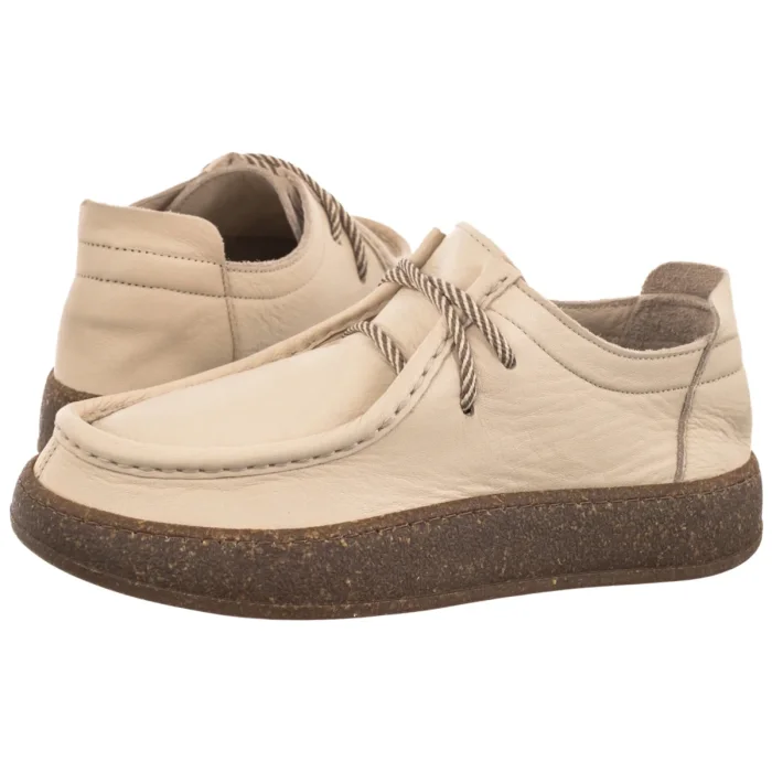 Mokasyny Nepeke Edita Off White Leather – zdjęcie 1