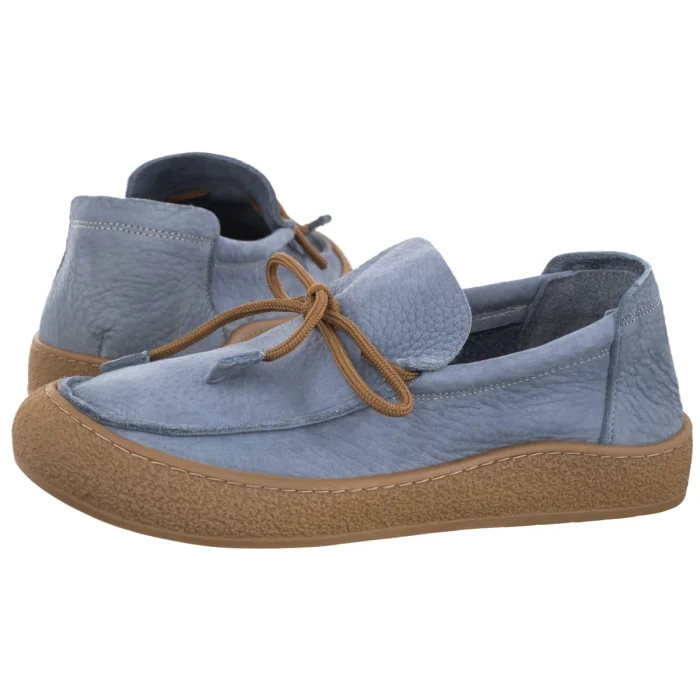 Mokasyny Nepeke Hakija Baby Blue Nubuck – zdjęcie 1