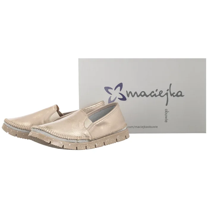Półbuty Maciejka Złote 03512-25/00-0 – zdjęcie 6