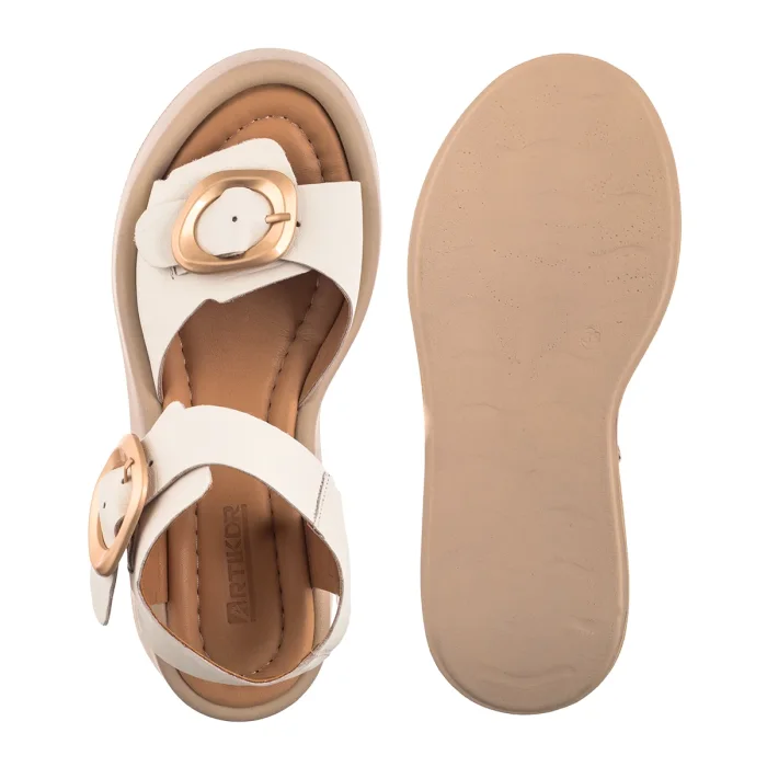 Sandały Artiker Białe 58C2199 – zdjęcie 5