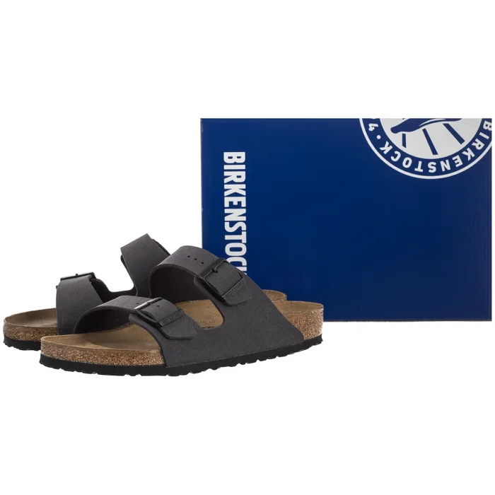Klapki Birkenstock Arizona BS Velvet Gray/Black Buckles 1032045 – zdjęcie 6