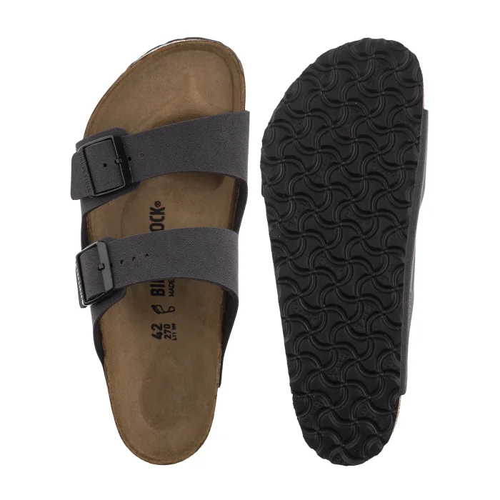 Klapki Birkenstock Arizona BS Velvet Gray/Black Buckles 1032045 – zdjęcie 5