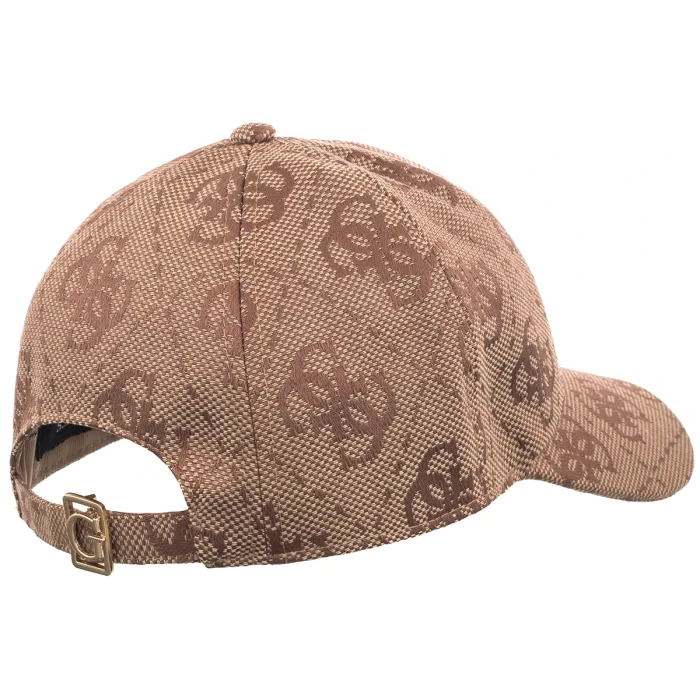 Czapka z daszkiem Guess Jeanie Jcq Mcr Allvr Bsbll Cap AW5503 POL01 Ltl – zdjęcie 2