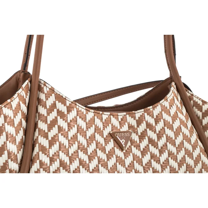 Torebka Guess Tessi 2 in 1 Tote HWWG76 91230 Cognac Multi – zdjęcie 4