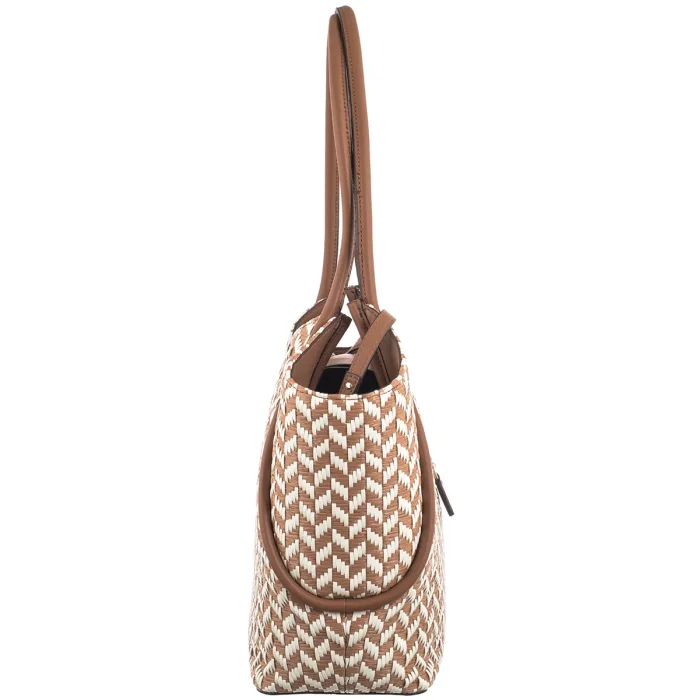 Torebka Guess Tessi 2 in 1 Tote HWWG76 91230 Cognac Multi – zdjęcie 3