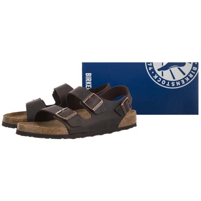 Sandały Birkenstock Milano BS Oiled Leather Habana 0034871 – zdjęcie 6
