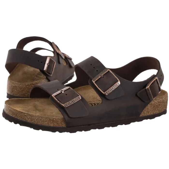 Sandały Birkenstock Milano BS Oiled Leather Habana 0034871 – zdjęcie 1