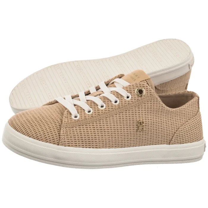 Tenisówki Tommy Hilfiger TH Chic Foxing Sneaker Clayed Pebble FW0FW09171 AB3 – zdjęcie 1
