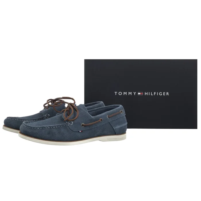 Mokasyny Tommy Hilfiger TH Boat Shoe Core Suede Aegean Sea FM0FM05387 DBZ – zdjęcie 6