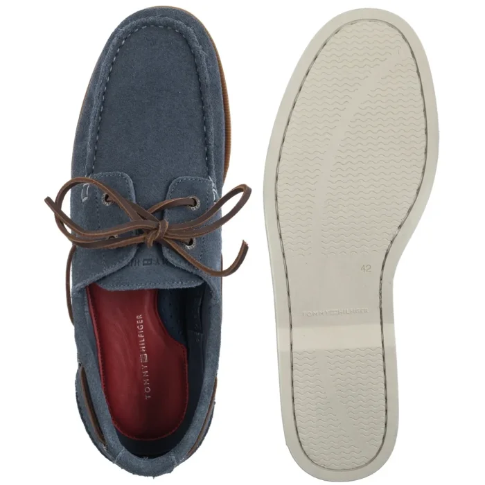 Mokasyny Tommy Hilfiger TH Boat Shoe Core Suede Aegean Sea FM0FM05387 DBZ – zdjęcie 5