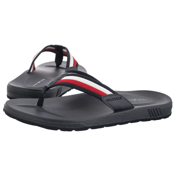 Japonki Tommy Hilfiger Molded Hilfiger Rwb Beach Sandal Rwb FM0FM05803 0GY – zdjęcie 1