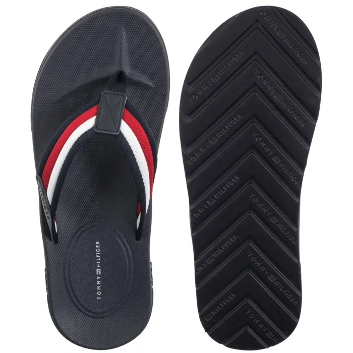 Japonki Tommy Hilfiger Molded Hilfiger Rwb Beach Sandal Rwb FM0FM05803 0GY – zdjęcie 5