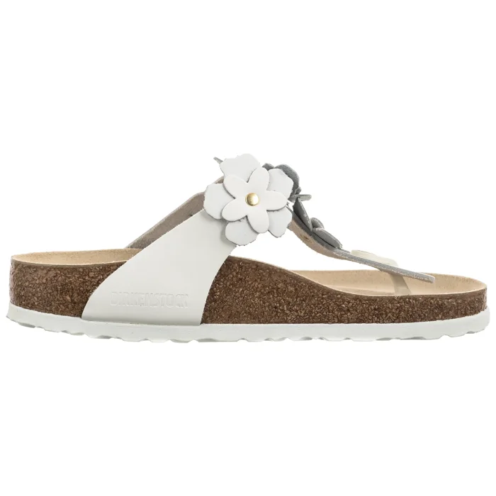 Japonki Birkenstock Gizeh Flower Embellishment White 1026686 – zdjęcie 3
