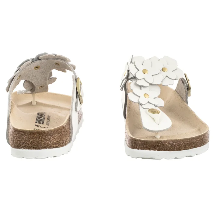 Japonki Birkenstock Gizeh Flower Embellishment White 1026686 – zdjęcie 4
