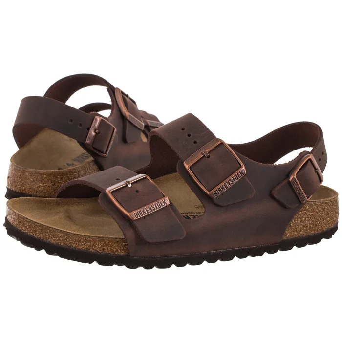 Sandały Birkenstock Milano BS Oiled Leather Habana 0034873 – zdjęcie 1