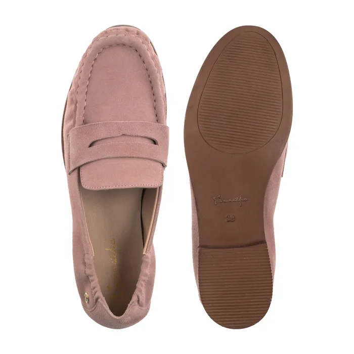 Mokasyny Maciejka Różowe HJ764-15/00-1 – zdjęcie 5