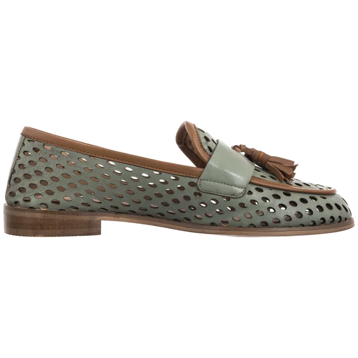 Mokasyny Maciejka Oliwkowe HJ760-24/00-1 – zdjęcie 3