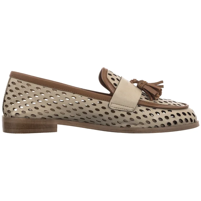 Mokasyny Maciejka Jasnobeżowe HJ760-14/00-1 – zdjęcie 3