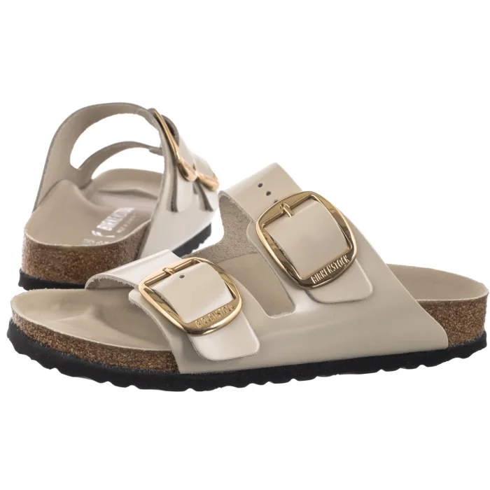 Klapki Birkenstock Arizona Big Buckle High-Shine Oyster 1031873 – zdjęcie 1