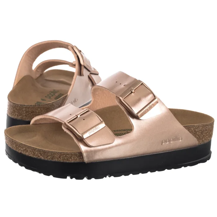 Klapki Papillio Arizona Pap Flex Platform Electric Metallic Copper 1031270 – zdjęcie 1