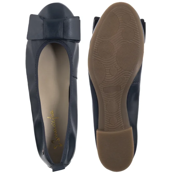 Baleriny Maciejka Granatowe P6802-17/00-0 – zdjęcie 5