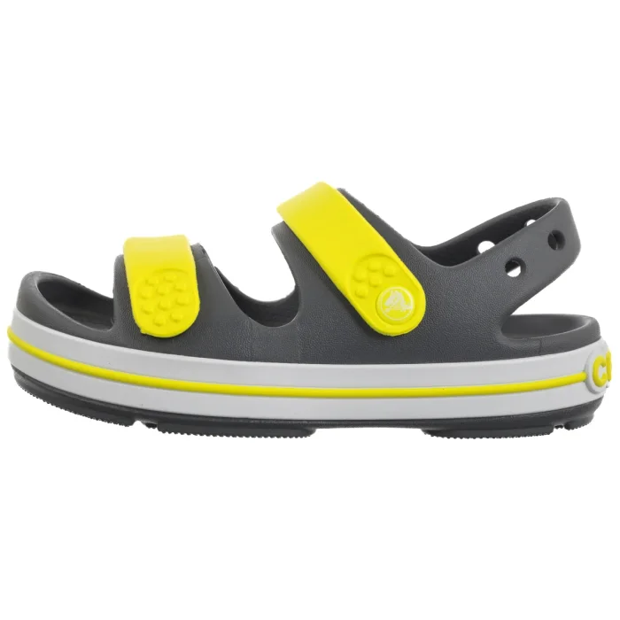 Sandałki Crocs Crocband Cruiser Sandal K Grey/Acidity 209423-1NJ – zdjęcie 2