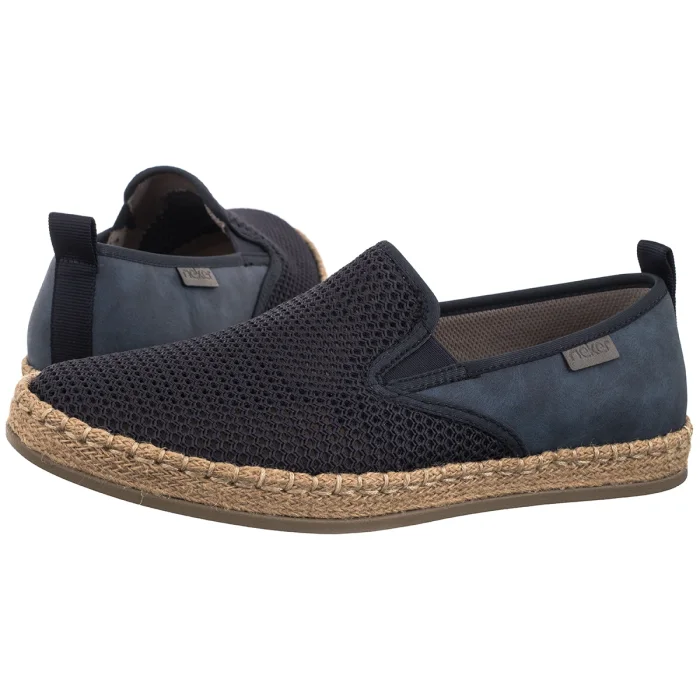 Półbuty Rieker Granatowe B2661-14 Blue – zdjęcie 1