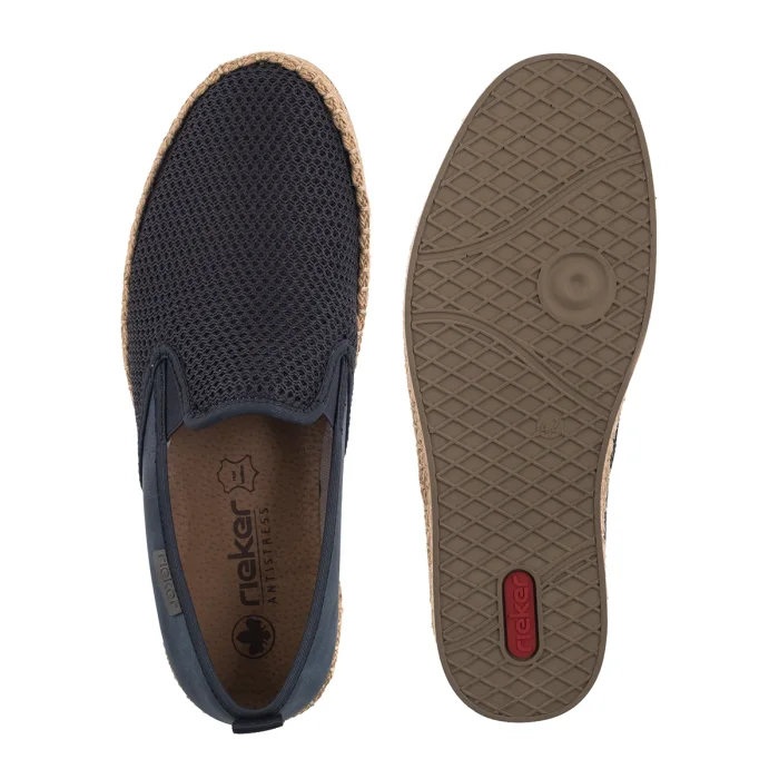 Półbuty Rieker Granatowe B2661-14 Blue – zdjęcie 5