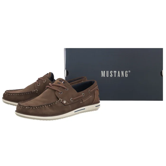 Mokasyny Mustang Brązowe 26M0051002 – zdjęcie 6