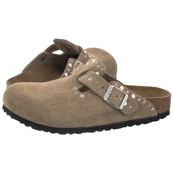 Klapki Birkenstock Boston Rivet Border Taupe 1030418 – zdjęcie 1
