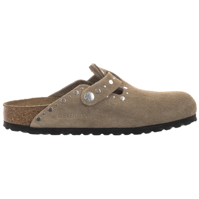 Klapki Birkenstock Boston Rivet Border Taupe 1030418 – zdjęcie 3