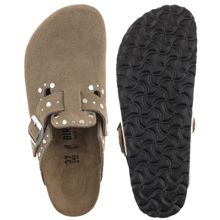 Klapki Birkenstock Boston Rivet Border Taupe 1030418 – zdjęcie 5
