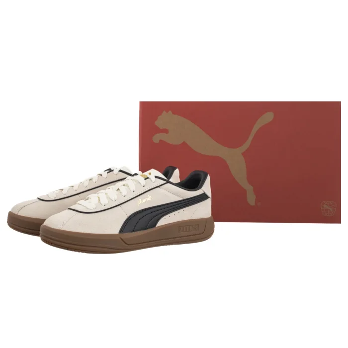Sneakersy Puma Club Klassika SD Warm White Black Gold 400718-01 – zdjęcie 6