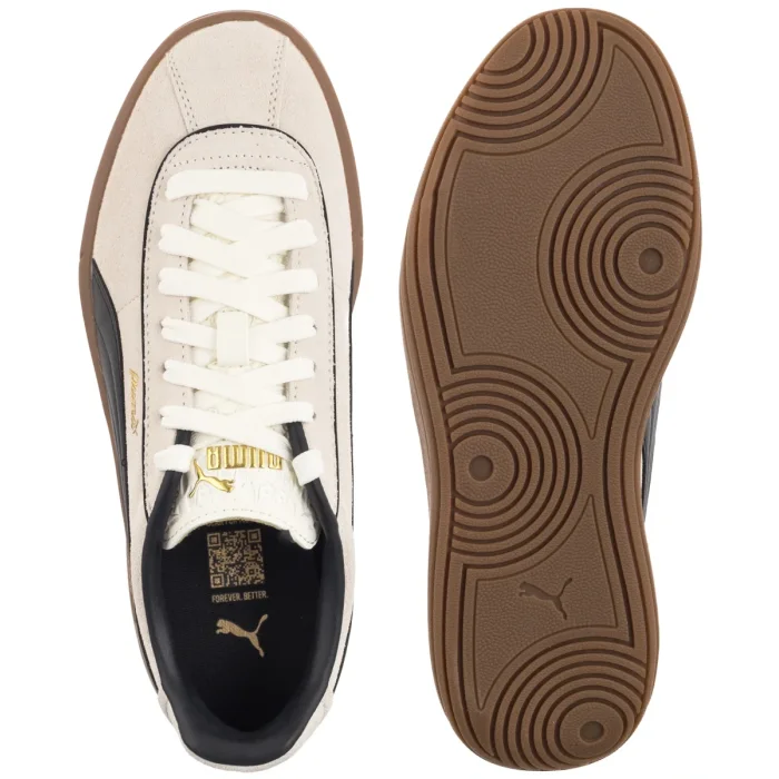 Sneakersy Puma Club Klassika SD Warm White Black Gold 400718-01 – zdjęcie 5