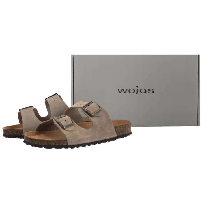 Klapki Wojas Szare 32020-64 – zdjęcie 6