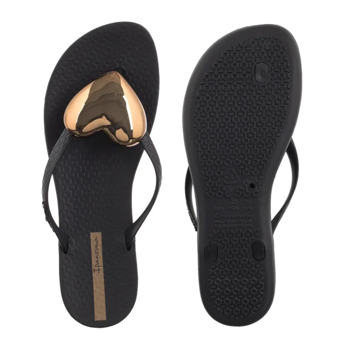 Japonki Ipanema Maxi Fashion IV Fem 83652/BC684 Black/Bronze – zdjęcie 5