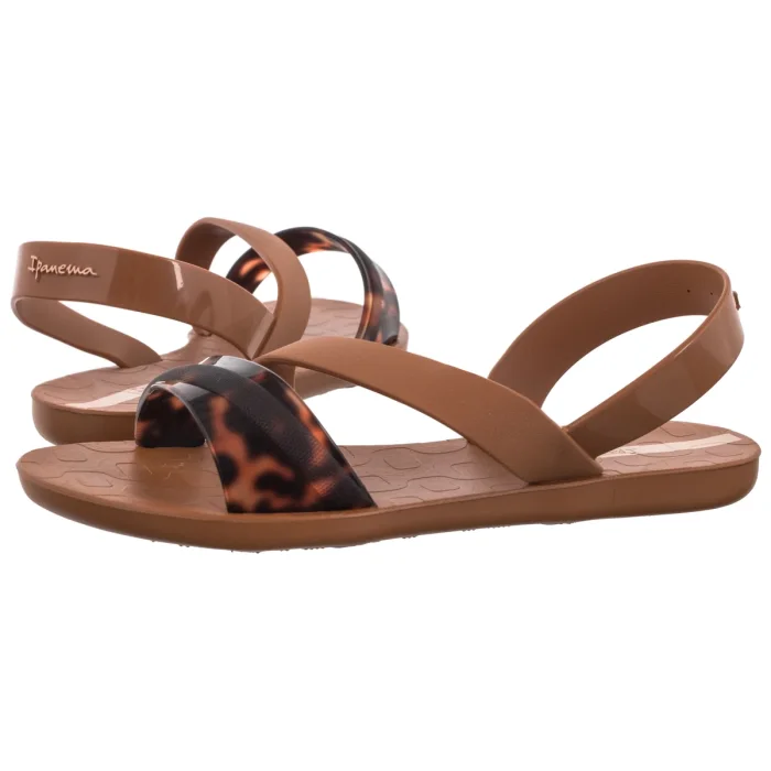 Sandały Ipanema Vibrant Sandal Fem 83767/BR604 Brown/Turtle/Beige – zdjęcie 1
