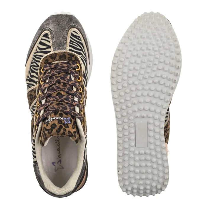 Sneakersy Maciejka Złote/Czarne M7356-25/00-7 – zdjęcie 5